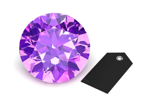 Amethyst (hochauflösendes 3D-Bild)) — Stockfoto