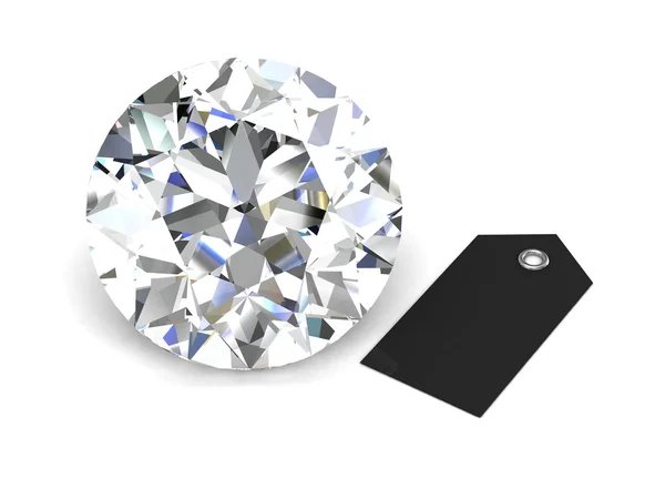 Diamantjuvel (högupplöst 3D-bild)) — Stockfoto