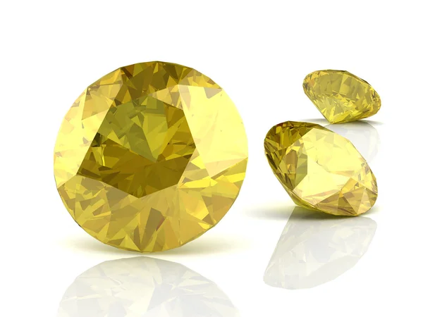 Yellow sapphire — Stock Photo, Image