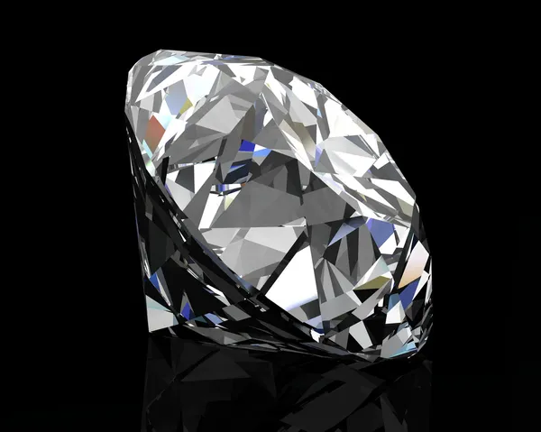 Diamond juvel på vit bakgrund — Stockfoto
