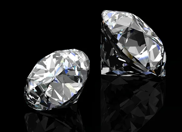 Diamant juweel op witte achtergrond — Stockfoto