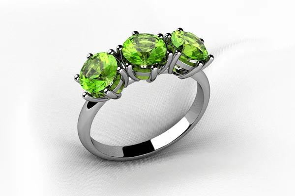 Anello peridoto — Foto Stock