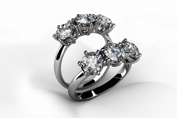 Diamanter ring — Stockfoto