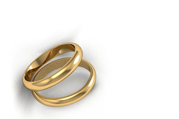 Gold wedding rings — Stock Photo, Image