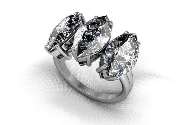 Anel de diamantes — Fotografia de Stock