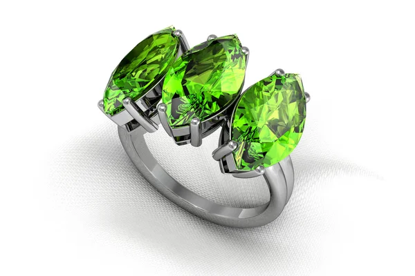 Peridot ring — Stockfoto