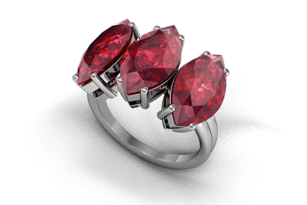 Ruby ring — Stockfoto