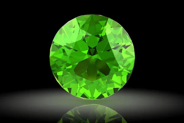 Peridot (nagy felbontású 3D-s kép) — Stock Fotó