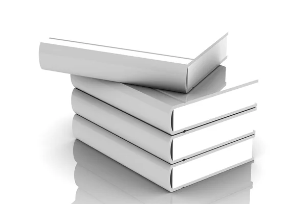 White book on white background — Stock Photo, Image