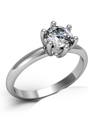 Beyaz altın vücut şekli en lüks elmas yüzük