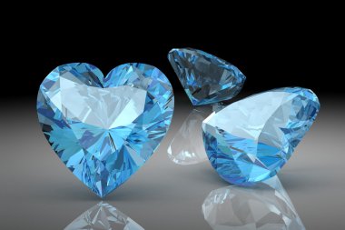 aquamarine (yüksek çözünürlüklü 3B resim)