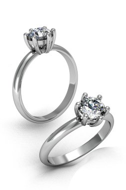 Beyaz altın vücut şekli en lüks elmas yüzük