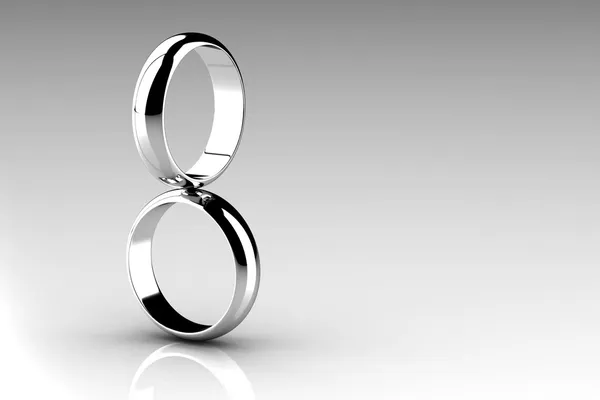美の結婚指輪 — ストック写真