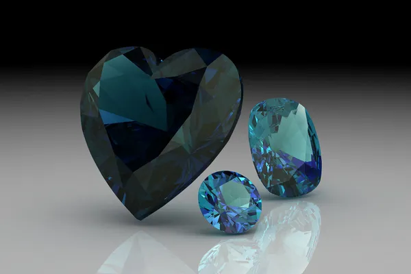 Alexandrite (gambar 3D beresolusi tinggi ) — Stok Foto