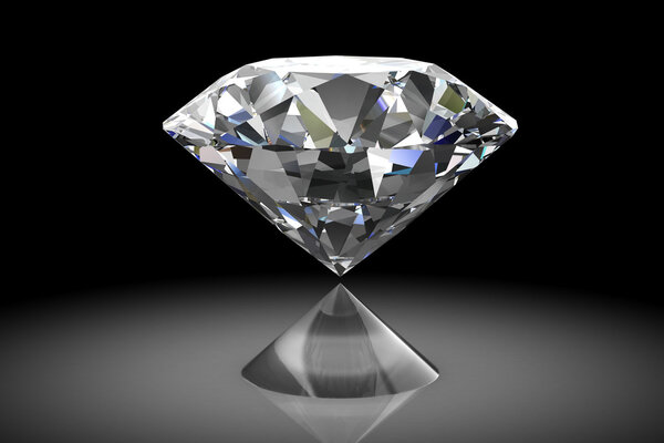 Diamond jewel (high resolution 3D image)