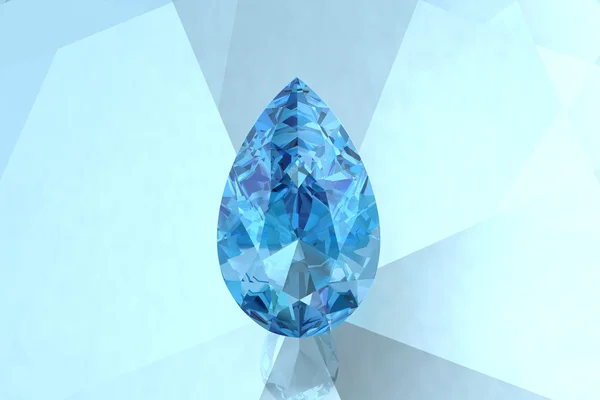 Aquamarine (imagem 3D de alta resolução ) — Fotografia de Stock