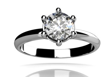 Beyaz altın vücut şekli en lüks elmas yüzük