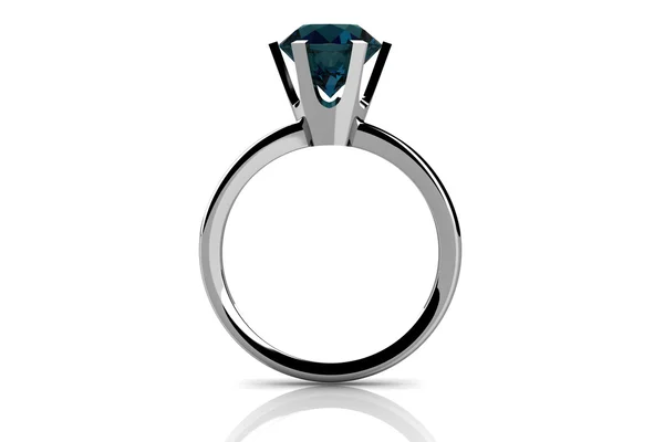 Alexandrit-Ring (hochauflösendes 3D-Bild)) — Stockfoto