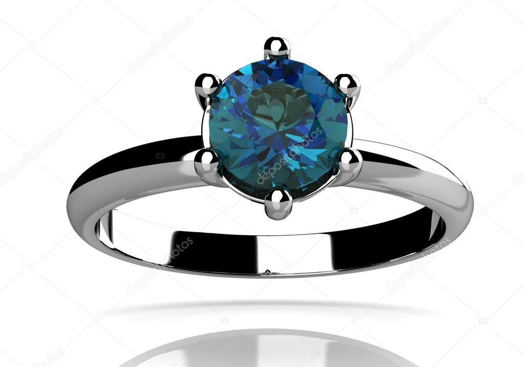 alexandrite ring (high resolution 3D image)