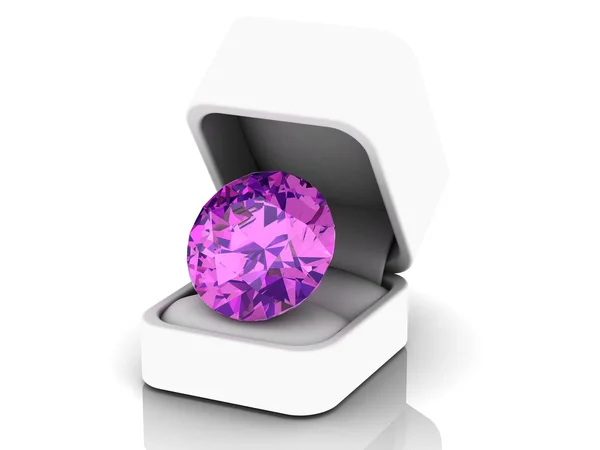 Amethyst (hochauflösendes 3D-Bild)) — Stockfoto