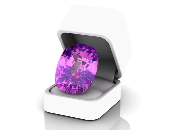 Amethyst (hochauflösendes 3D-Bild)) — Stockfoto