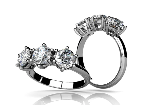 Diamonds ring — Stock Photo, Image