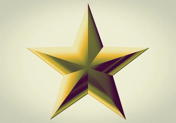 Gold decoration star — Stock Photo, Image