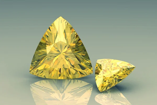 Yellow sapphire — Stock Photo, Image