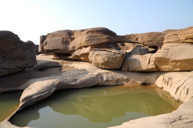 Sam bok, taş meko doğal güzelliği şeklinde tava