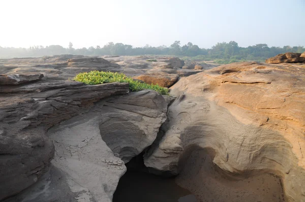 Sam pan bok, Piedra en forma de la belleza natural de la Meko —  Fotos de Stock