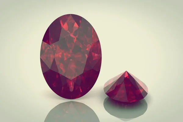 Ruby ,Citrine — Zdjęcie stockowe