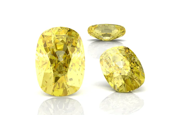 Yellow sapphire — Stock Photo, Image