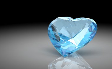 Aquamarine beyaz zemin üzerine.