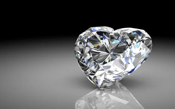 Bijou en diamant (image 3D haute résolution ) — Photo