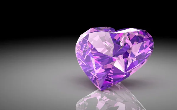 Amethyst (gambar 3D resolusi tinggi ) — Stok Foto