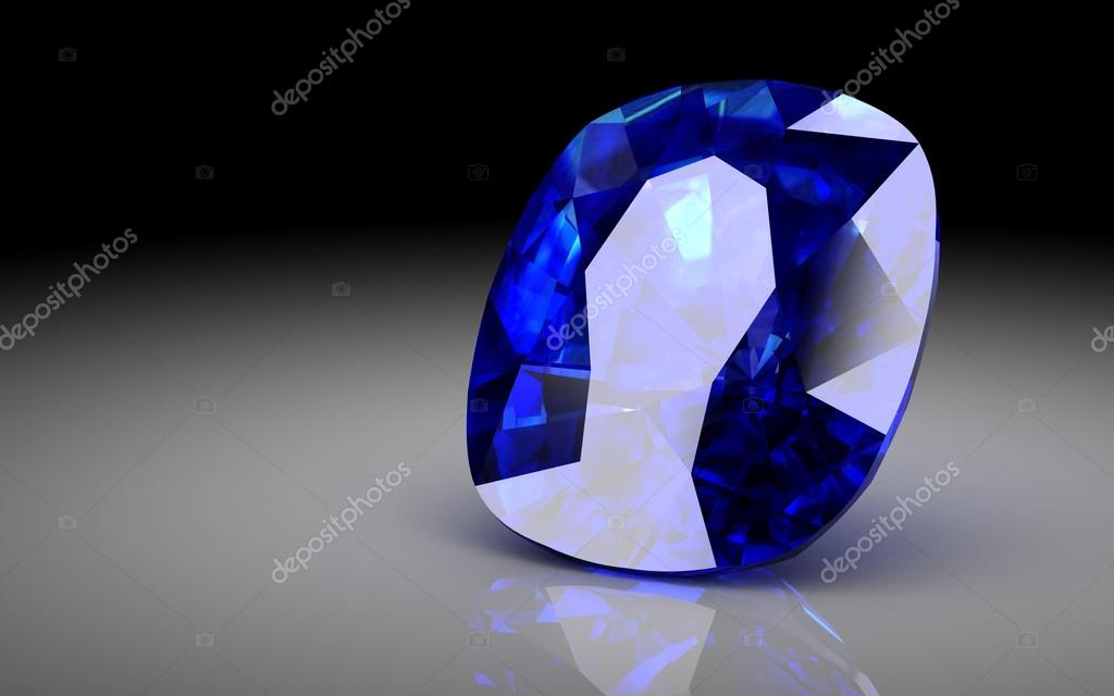 Blue sapphire (high resolution 3D image) Stock Photo by ©Boykung 41324175