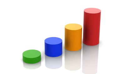 grafik ve iş büyüme (yüksek çözünürlükte 3d görüntü)