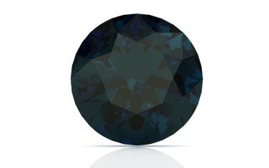 alexandrite on white background (high resolution 3D image) clipart