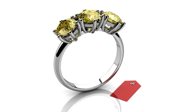 Το γαμήλιο δαχτυλίδι ομορφιά (εικόνα υψηλής ανάλυσης 3d) — Φωτογραφία Αρχείου
