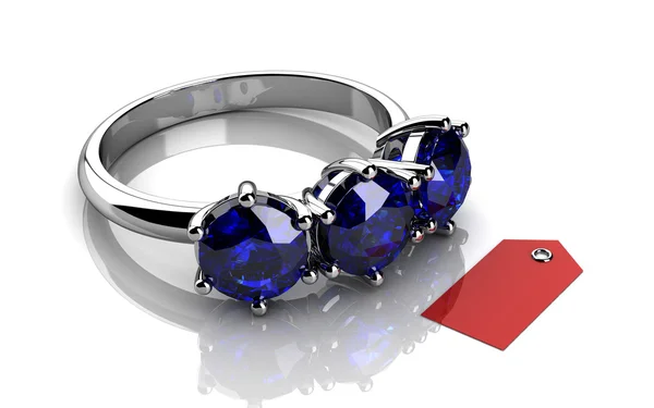 El anillo de boda de belleza (imagen 3D de alta resolución ) —  Fotos de Stock