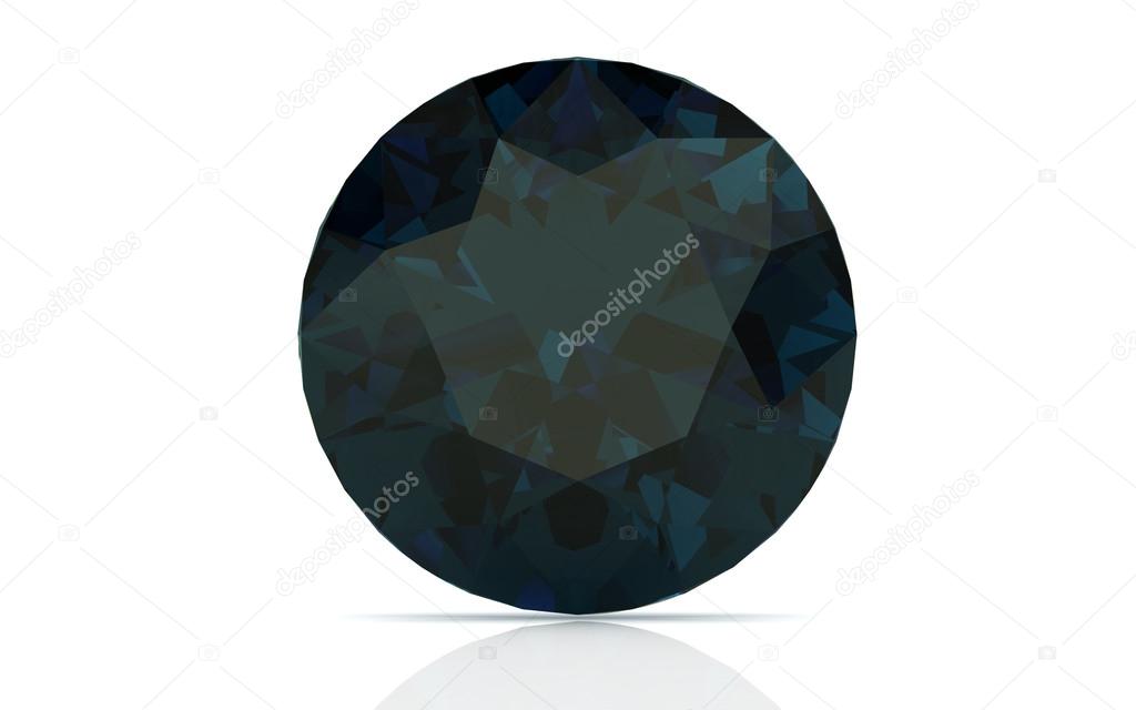 alexandrite on white background (high resolution 3D image)