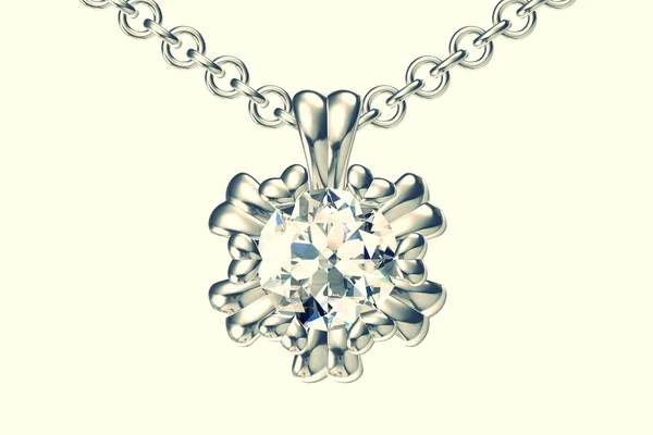 The beauty diamond pendant — Stock Photo, Image