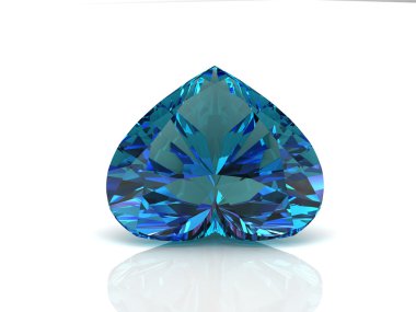 Alexandrite kaliteli beyaz zemin üzerine