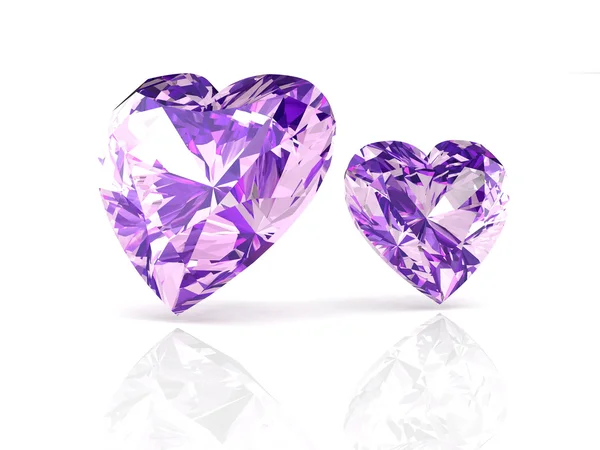Amethyst on white background with high quality — Stock Photo, Image