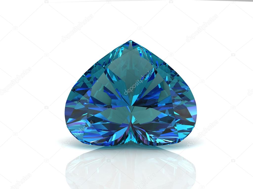 alexandrite on white background with high quality