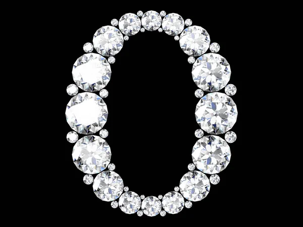 Siyah.3d render izole değerli taşlar ile elmas harfler