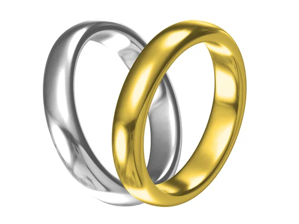 Wedding Ring Diamond Sign Love Fashion Jewelry Rendering — Stock Photo, Image