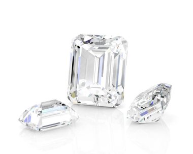 gemstone on background.3D rendering