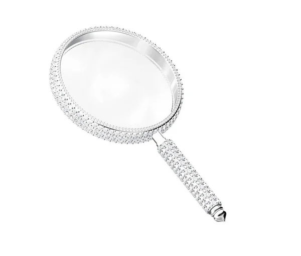 Magnifying Glass Isolated White Background — Fotografia de Stock