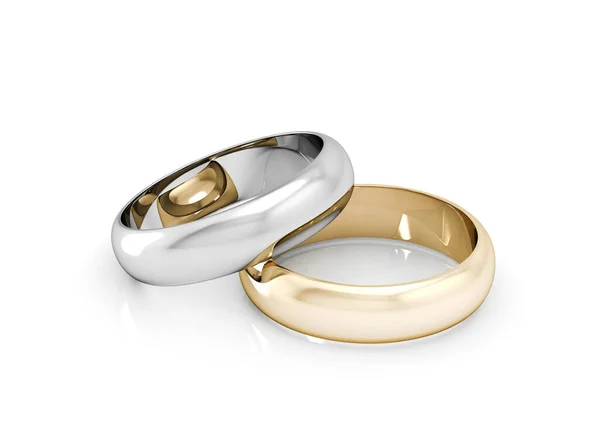 Wedding Ring White Background High Resolution Image — Stock Photo, Image